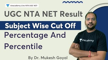 UGC NTA NET Result Discussion By Dr Mukesh Goyal | Subject wise Cut off | Percentage And Percentile