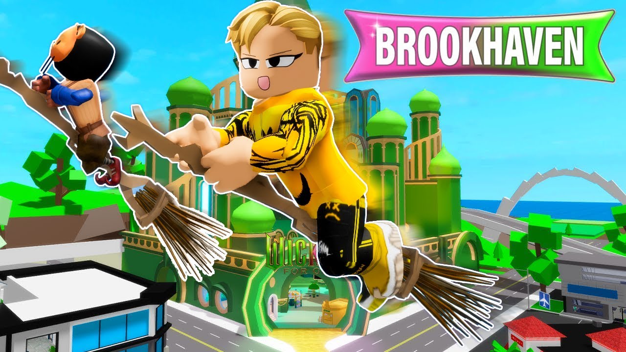 فيلم روبلوكس : تحديث عالم السحر الوردى ضد عالم السحر الاخضر الكل بقى يطير ب المقشه السحرية 🤣