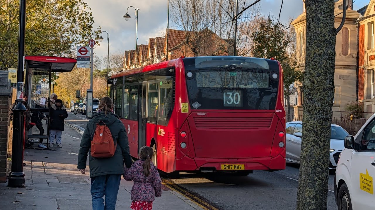 Journey on Bus Route 130 (8191 | SN17 MWV) - YouTube