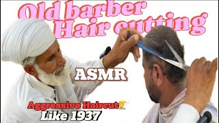 ASMR Fast Hair Cutting ✂️ Lofi & Shaving With Barber is old public [part112]