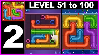 Pipe Line Puzzle - Water Game level 51 to 100 - Gameplay Walkthrough Part 2 all Solution Android IOS screenshot 2