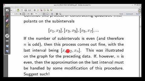 PIECEWISE POLYNOMIAL INTERPOLATION