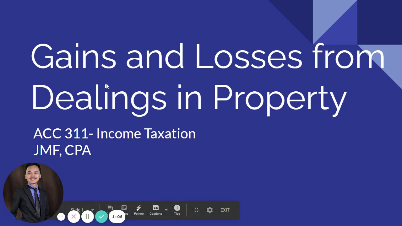 TAX Gains And Losses From Dealings In Properties YouTube