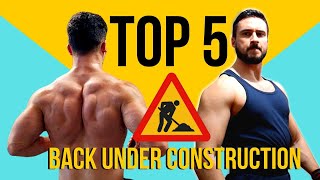 STRONG BACK OR DIE! Top 5 Movements To Build A Massive Back. Hypertrophy Training For A V-Taper