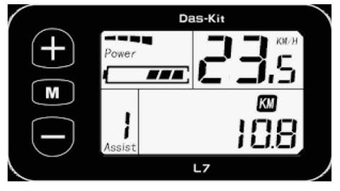 Das Kit L7 not able to show KM/H