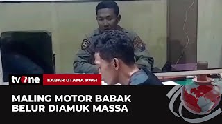 Pelaku Curanmor di Probolinggo Babak Belur Dihajar Massa! | Kabar Utama Pagi tvOne