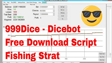 999Dice trick - script 2019 - สูตร999Dice บอททำกำไร - Free Download - Fishing stratgety - Dicebot