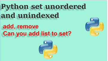 Python in Hindi हिन्दी video 34, Set unordered and unindexed collection