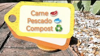 El Lombricero  Compost CARNE y PESCADO. 6 meses. Proceso seguro en exterior