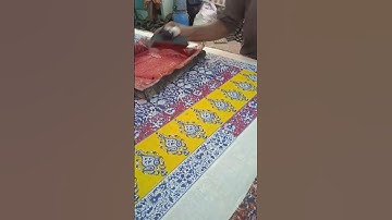 Taking the first impressions of my woodblock print