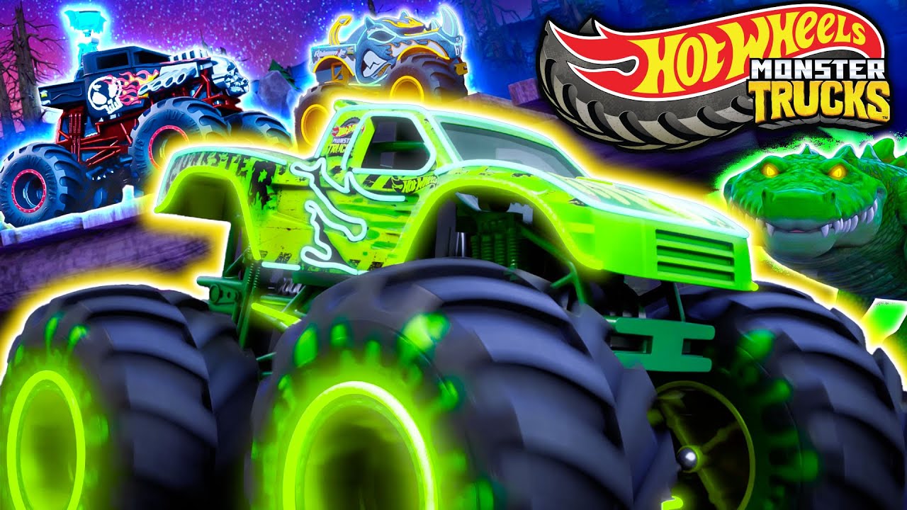 Hot Wheels Monster Trucks Glow in the Dark! 2 HRS