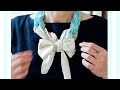 ♥【スカーフの巻き方】 ネックレスとスカーフをつないでリボン結び！how to wear a scarf  with a necklace and make a bow tie