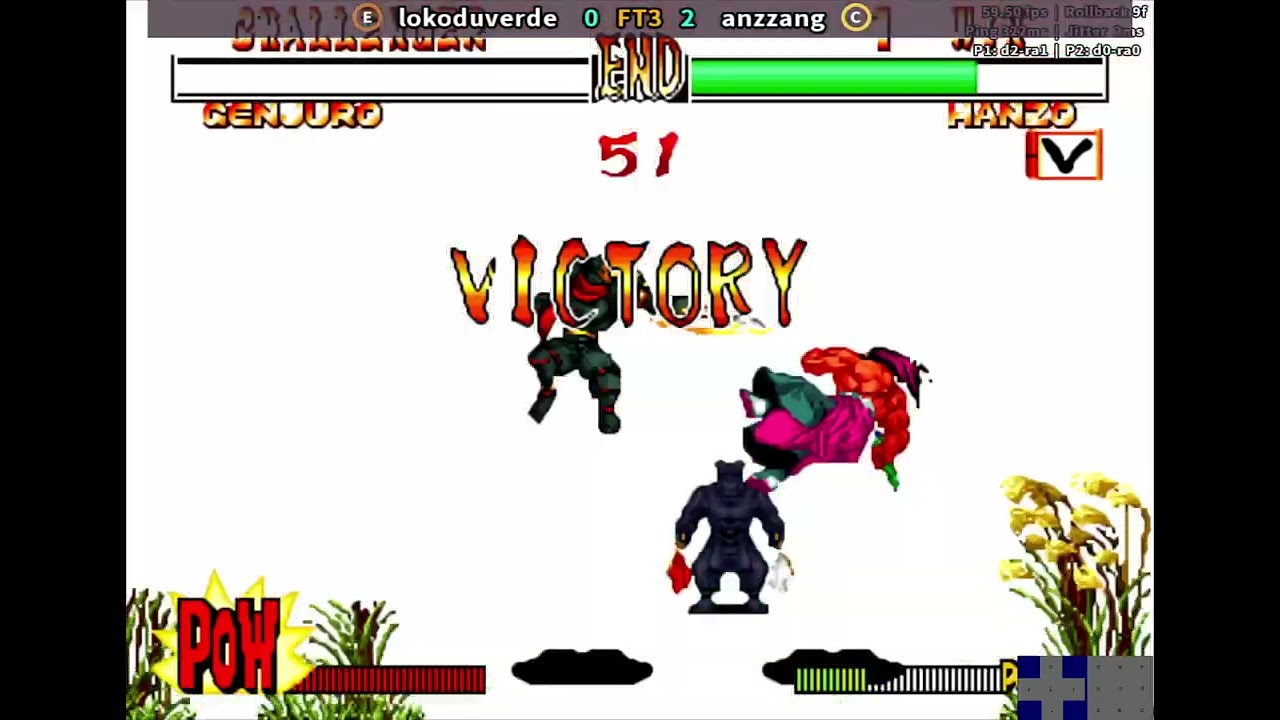 Hanzo (anzzang) vs Gen-an (lokoduverde) Samsho2 Samurai Showdown 2