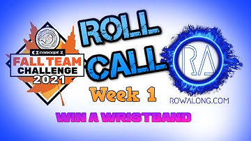 Concept2 Fall Team Challenge - Week 1 Roll Call and a Healthy pasta tip