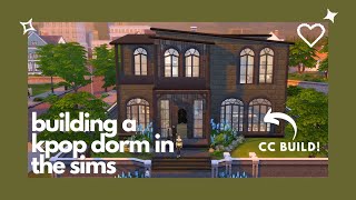 Building A K-POP DORM In The Sims! | The Sims 4 Speed Build with CC