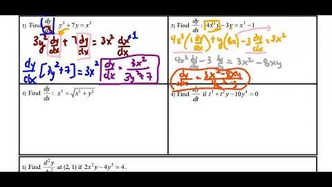 BC Lesson 5 Part 1: Implicit Differentiation (Intro)