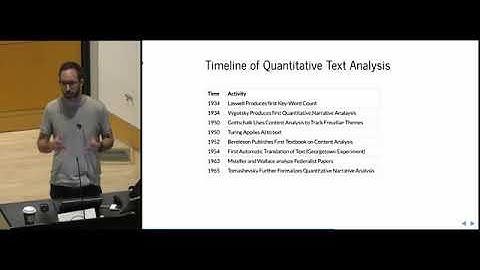 SICSS 2019 -- History of quantitative text analysis