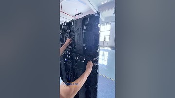 Simple and quick installation of LED advertising screen.#ledvideowall  #leddisplay #eagerled