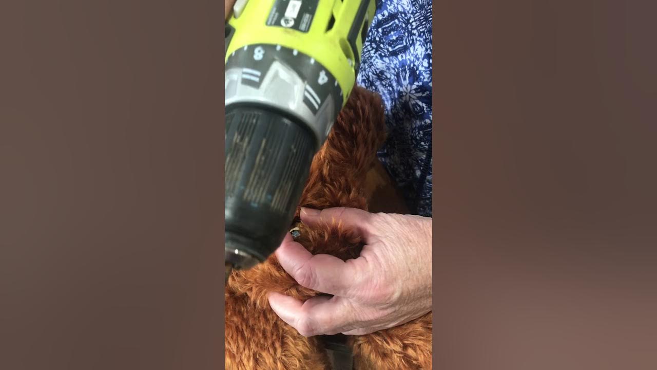 How to tighten lock nut joints on a large bear Megelles Teddy and Patchwork Studio YouTube
