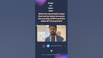 Security of NFTs and NFT Ecosystem by Mr Vijay Pravin Founder & CEO Bitscrunch #blockchain #nfts