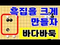 흑집을 만들자 바다바둑두기입니다 #바둑배우기 #초보바둑두기 #재미있는 바둑