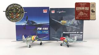 Luftwaffe Ace ♠️ Fw 190 & Bf 109 Double Feature, Hobby Master 1:48 Scale Diecast Model Review