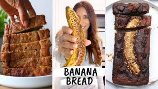 2 BANANA BREAD | HEALTHY CHOCOLATE MARBLED BANANA BREAD