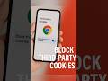 Block Third-Party Cookies on Chrome 🔒