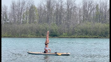 Paddle Board Yoga with the Portager