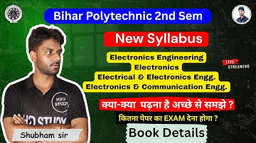 Bihar Polytechnic 2nd Semester New Syllabus(electronics engineering)|sbte bihar 2nd sem new syllabus