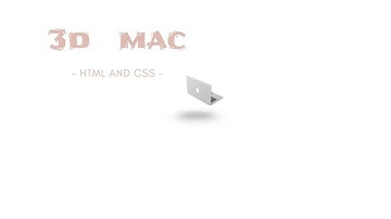 3d mac by using html and CSS | Source  code