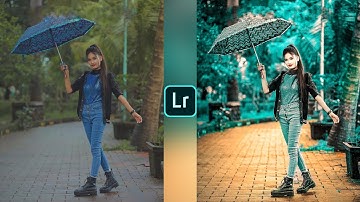 Lightroom aqua and orange effect photo editing || Lightroom background colour change preset