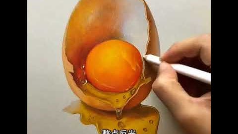 HOW TO DRAW AN EGG WITH COLOR PENCIL. ARTIST : yang yaohui