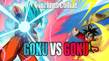 Timelines Collide! GT Goku vs Super Goku!