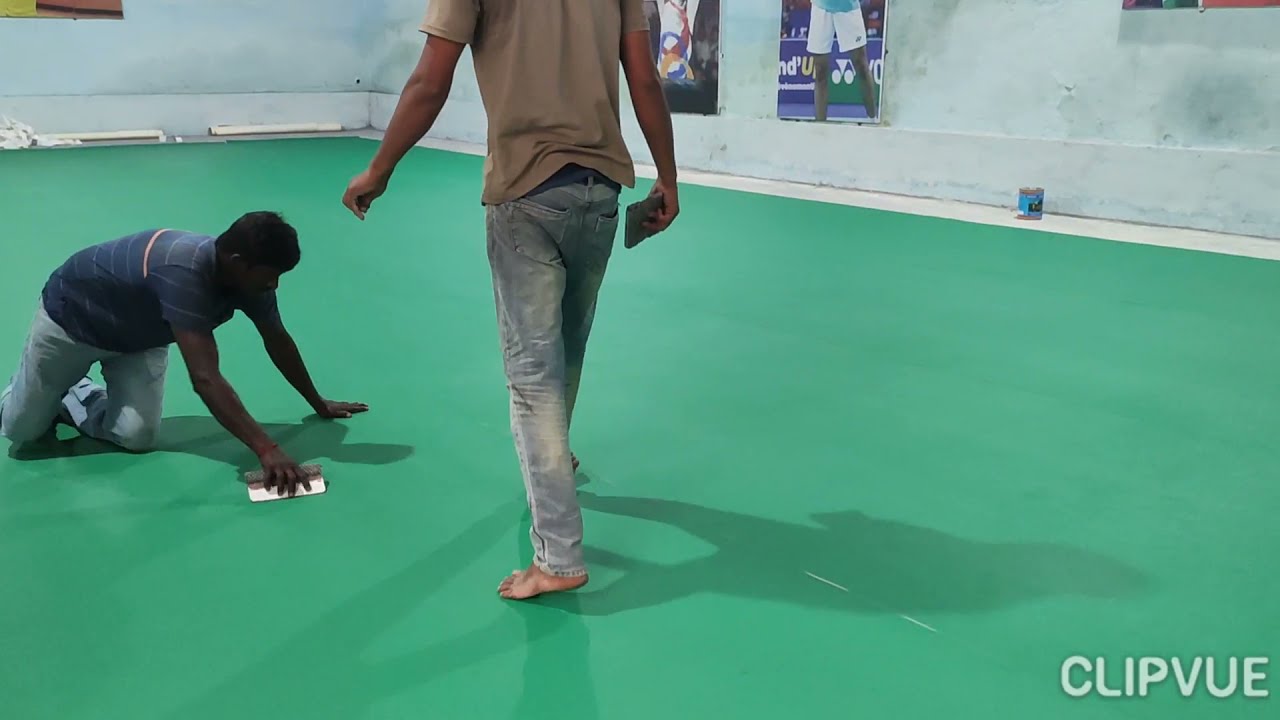 Synthetic Flooring For Badminton Court at Very Best Rate Call 72002-77485