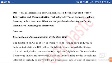 Idea Solution of EDU430 ICT in Education ||Spring 2020