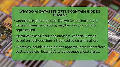 Why Do AI Datasets Often Contain Hidden Biases? - Talking Tech Trends