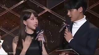 Yerin - Mingyu Cute Moment at KBS Gayo 2017 || Full of Visual