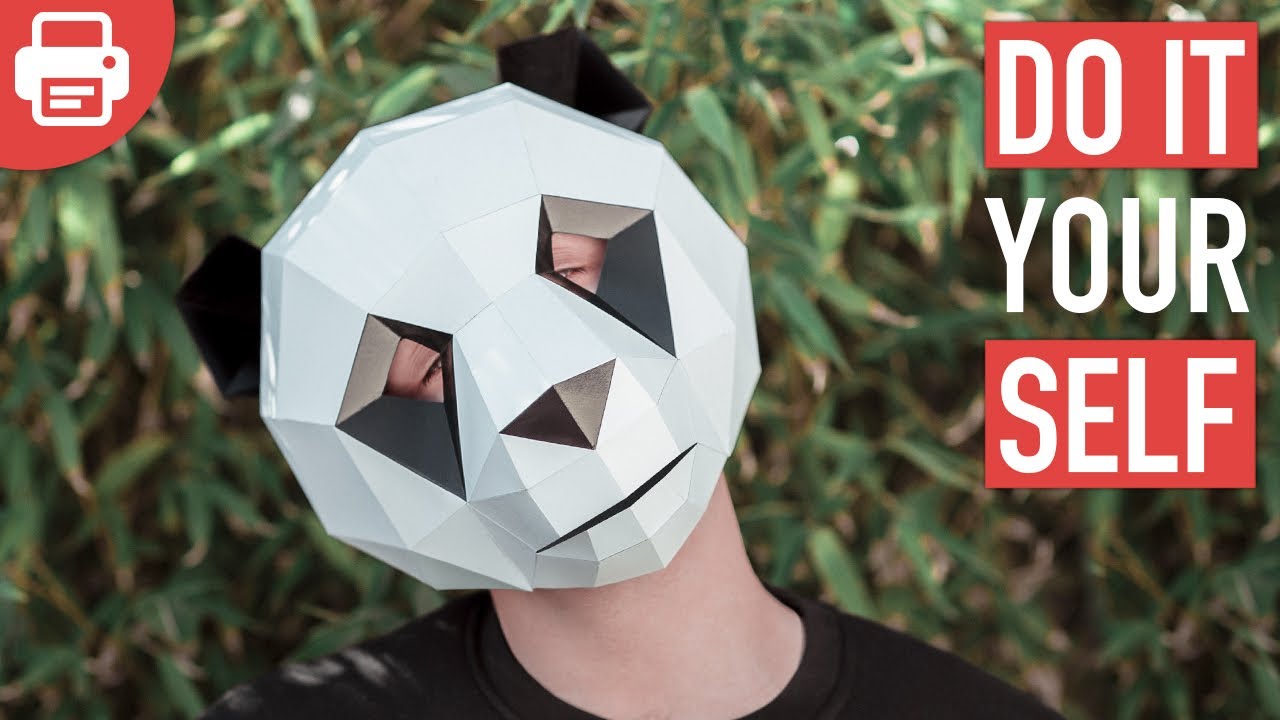 DIY Geometric Paper Masks That You Can Print Out At Home