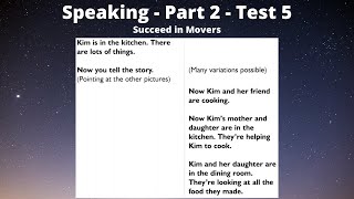 5.2 | Speaking - Part 2 - Test 5 | Succeed In Movers