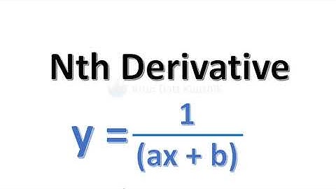 Nth Derivative Of 1/(ax + b)^n engineering mathematics tutorials in hindi @happylearning6686