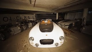 SECRET UNDERGROUND FACILITY HIDING CARS WORTH MILLIONS (FORMULA 1 AND PROTOTYPES)