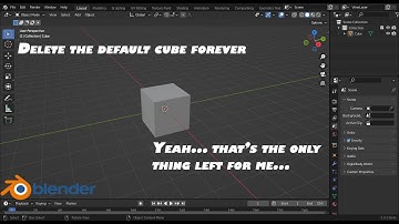 Delete the Default cube forever | #Blender