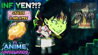 The Aura Monster Shows His True Capabilities And Unlocks Inf Yen  Anime Vanguards