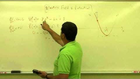 Electric Potential and Field Example 1 Part 1.avi