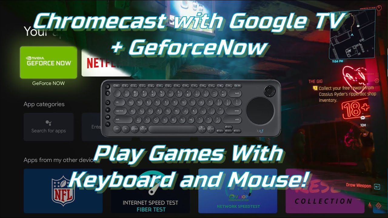 Play Games with Keyboard and Mouse on Google TV - YouTube