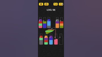 Soda Sort Puzzle Level 106 Walkthrough Solution Android/iOS