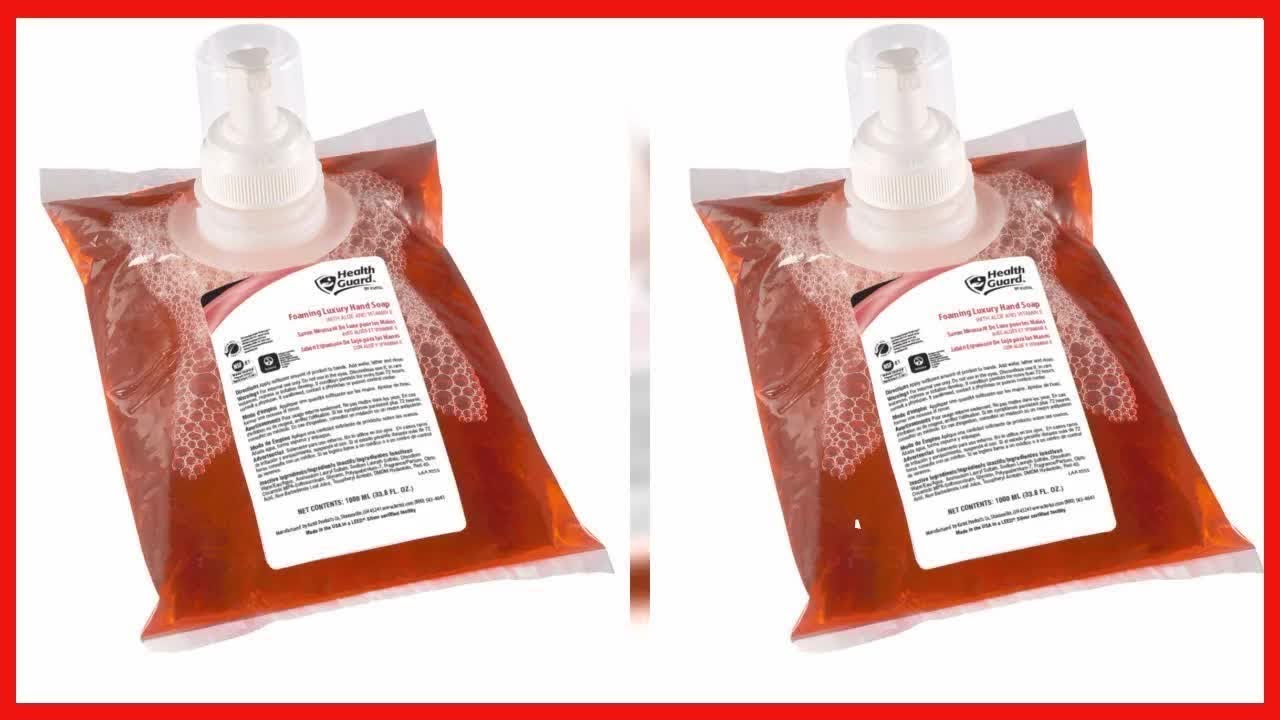 Kutol Health Guard 69010 Foaming Luxury Hand Soap, 1000 mL Refill Bag