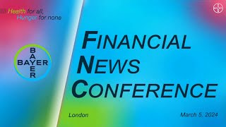 2023 Financial News Conference and Strategy Update | Bayer