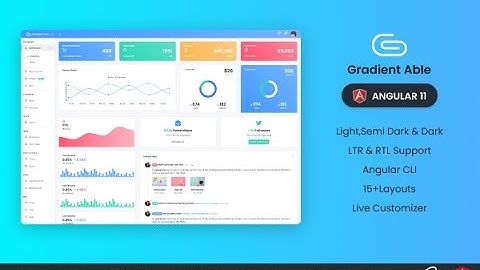 Gradient Able Bootstrap 4 & angular 7 admin template | CodedThemes